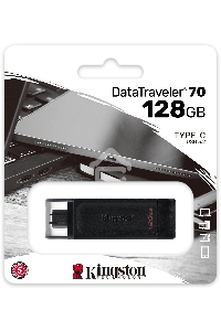 Флеш диск Kingston 128Gb DataTraveler DT70 <DT70/128GB>, USB-C 3.2 Gen 1