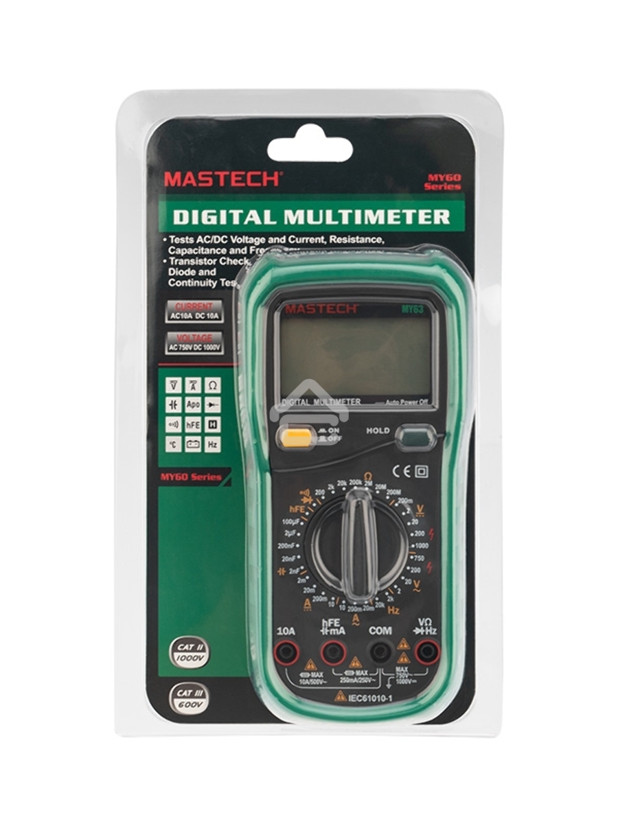 Универсальный мультиметр MY63N MASTECH