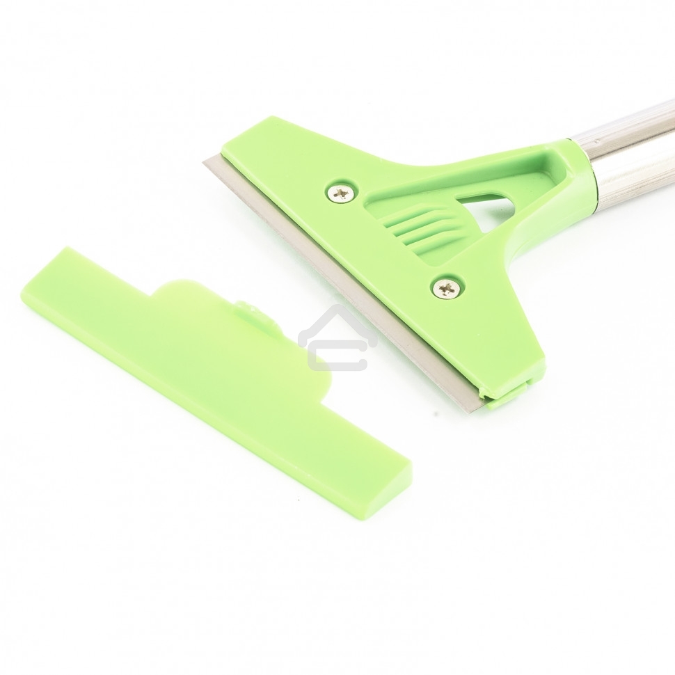 Скребок Сибртех, фиксированное лезвие, 100 мм металлич, обрезиненная ручка, 300 мм