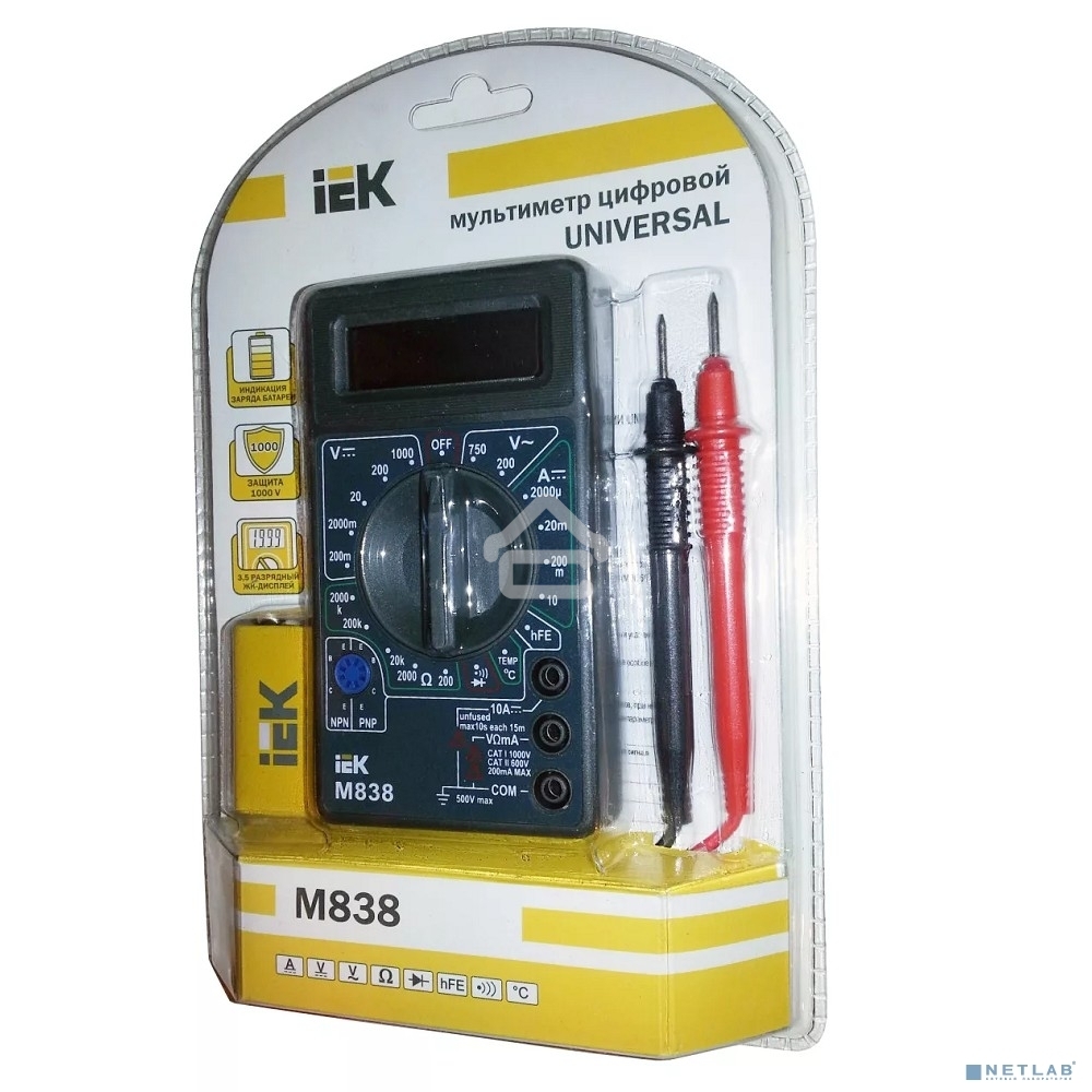 Мультиметр IEK Universal M838цифровой