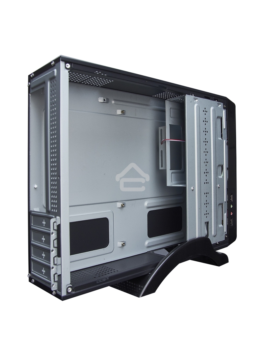 Компьютерный корпус Exegate EX268702RUS MiniITX Exegate MI-209 Black, miniITX/mATX, <без БП>, 2*USB, Audio