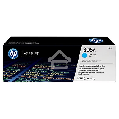 Картридж лазерный HP CE411A голубой CLJ Pro 300 Color M351/Pro 400 Color M451/Pro 300 Color MFP M375/Pro 400 Color MFP M475 (2 600 стр.)