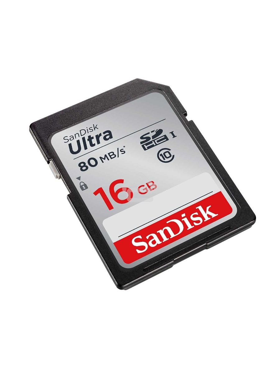 Флеш карта SDHC 16Gb Class10 Sandisk SDSDUNC-016G-GN6IN Ultra 80