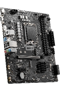 Материнская плата MSI PRO H610M-G DDR4, LGA 1700, Intel H610, 2xDDR4, 4xSATA, 1xM.2, 1xPCIe 4.0 x16, 1xPCIe 3.0 x1, 1xHDMI, 1xDP, 1xVGA, 1xRJ45 1Gb, 2xUSB-A 3.2 Gen 1, 4xUSB-A 2.0, 3x3.5мм, 7.1, mATX