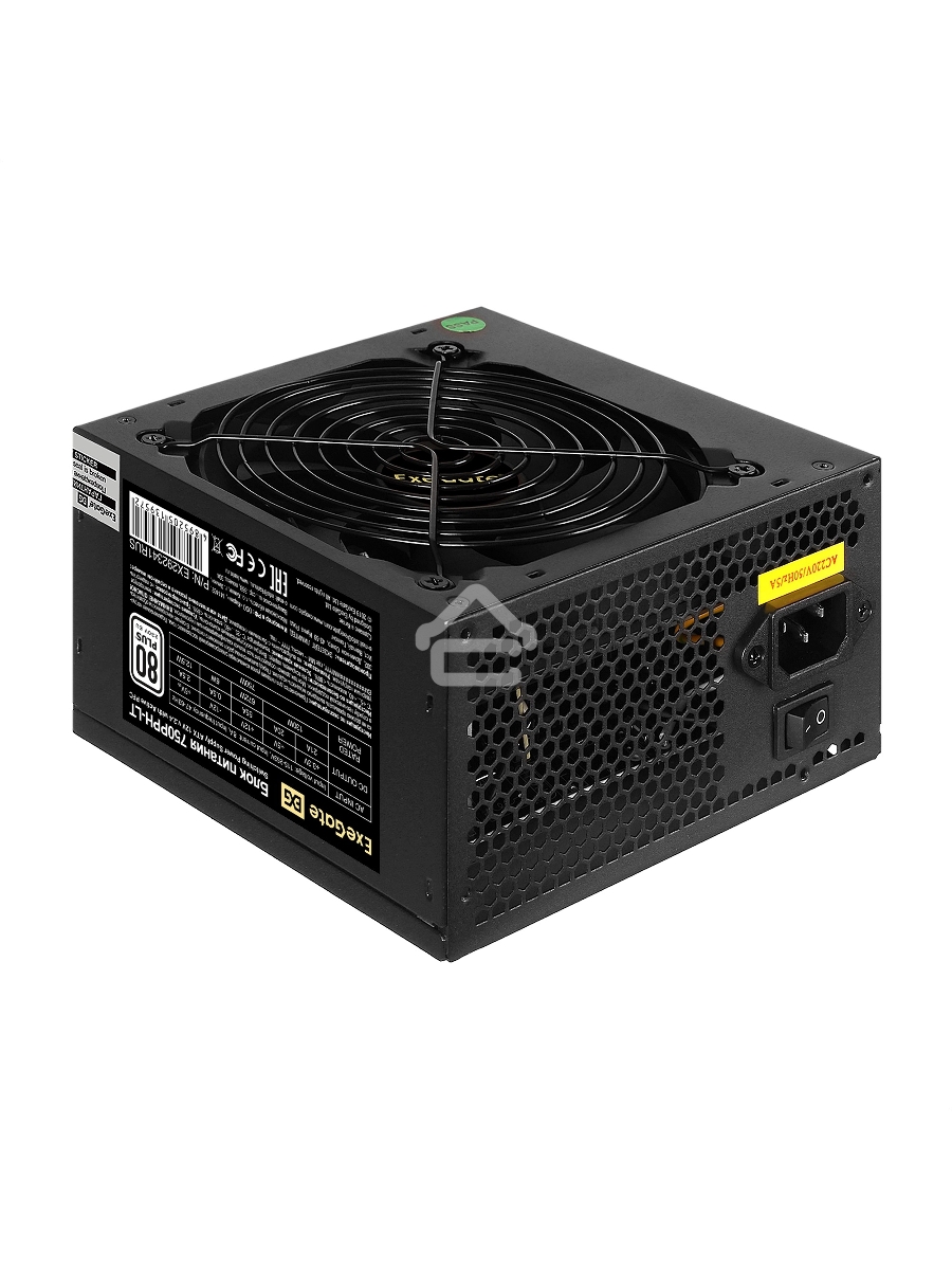 Блок питания ExeGate 750PPH-LT-OEM RTL (EX292341RUS-OEM), 750Вт, 80 PLUS, 120мм, черный