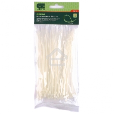 Хомуты Сибртех, 150 х 2,5 мм, пластиковые, белые, 100 шт.
