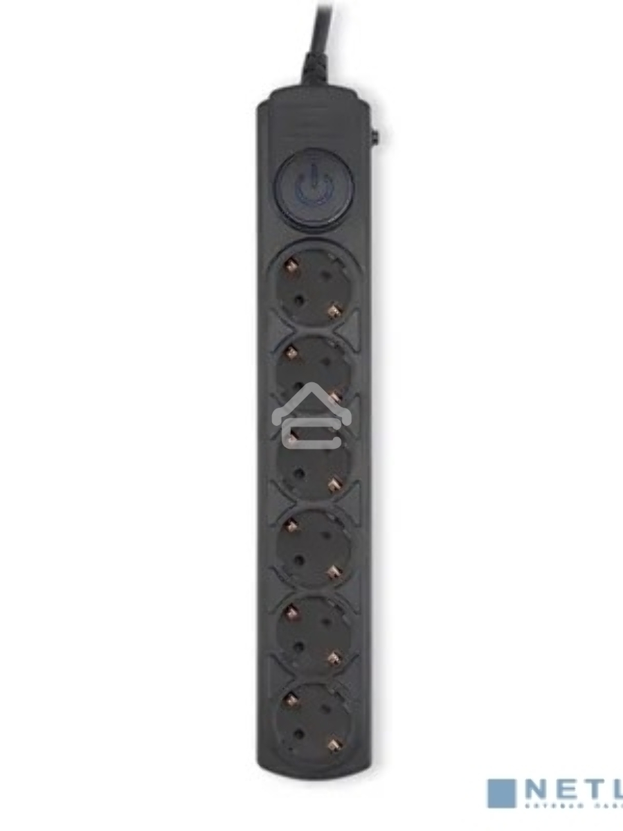 Сетевой фильтр Ippon BK-6-EU-3-16-B 3м (6 розеток) черный (коробка)