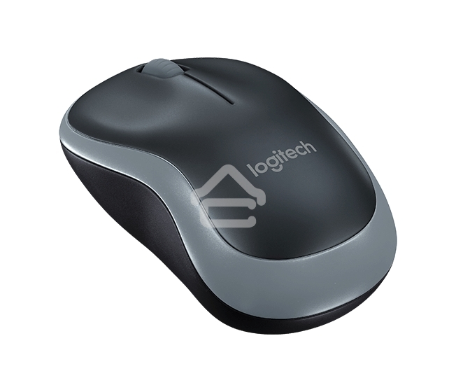 Мышь беспроводная Logitech M185 серый/черный, 1000 dpi, радиоканал, USB, кнопки - 3