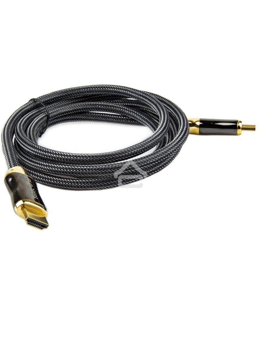 Кабель HDMI 19M/M,ver. 2.1, 8K@60 Hz 2m метал разъемы, нейлоновая оплетка Telecom <TCG300-2M>