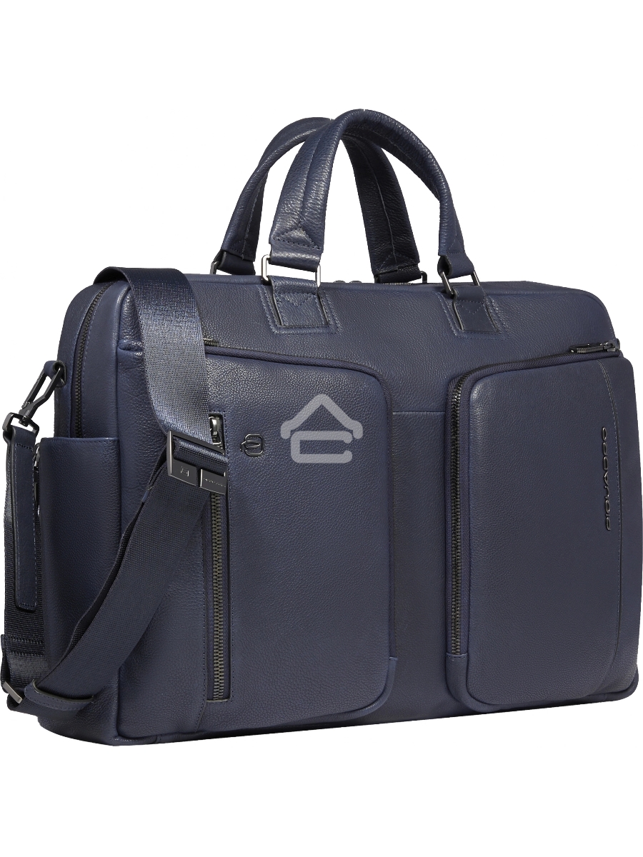 Деловая сумка Piquadro Cronus CA6025S134/BLU с отделением для ноутбука синий натур.кожа