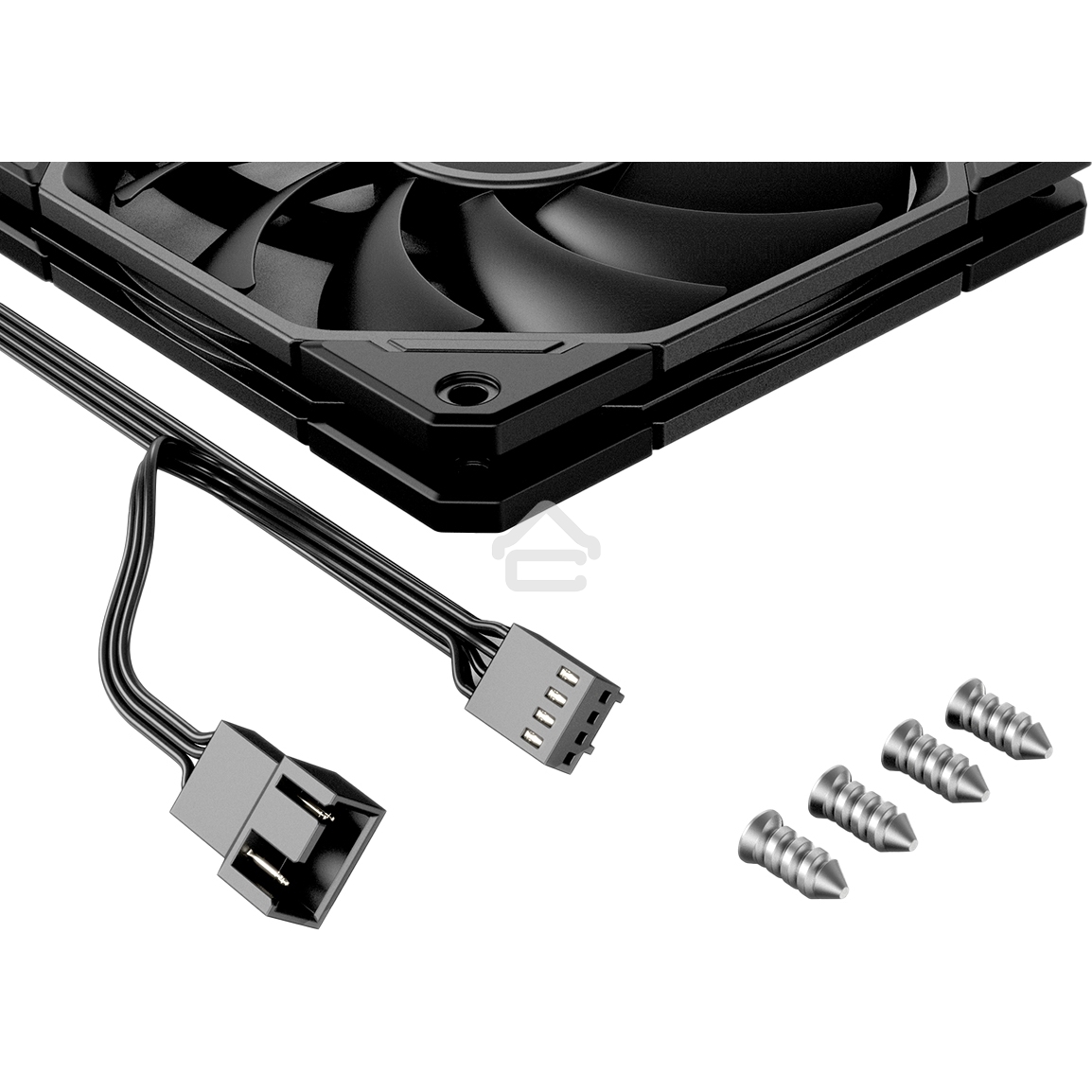 Вентилятор для корпуса ID-Cooling TF-12015-K черный, 120 мм, 2200 об/мин, 32.3 дБ, 4 pin