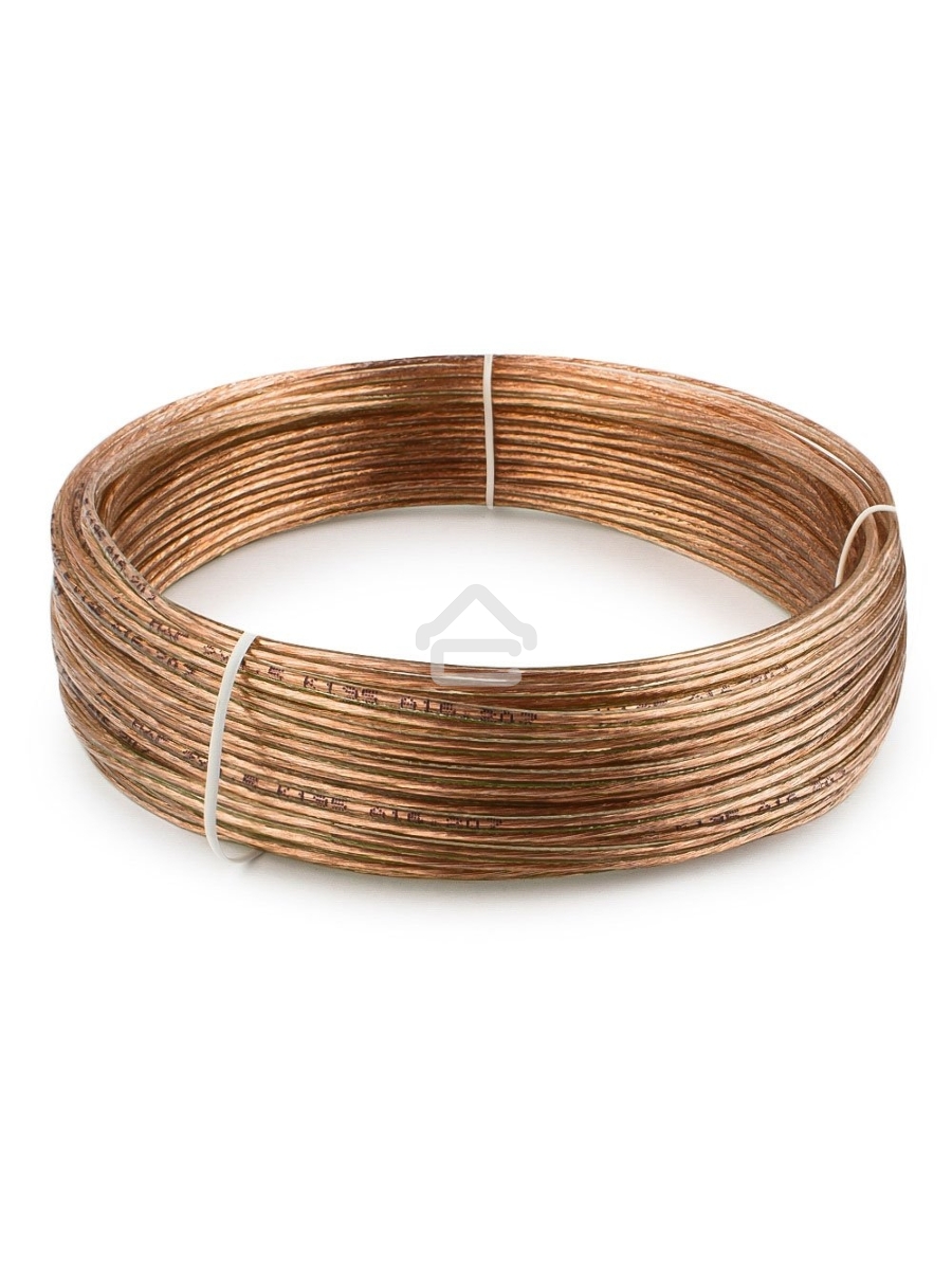 Акустический кабель Cablexpert CC-TC2x0,5-15M, прозрачный,  15 м, бухта