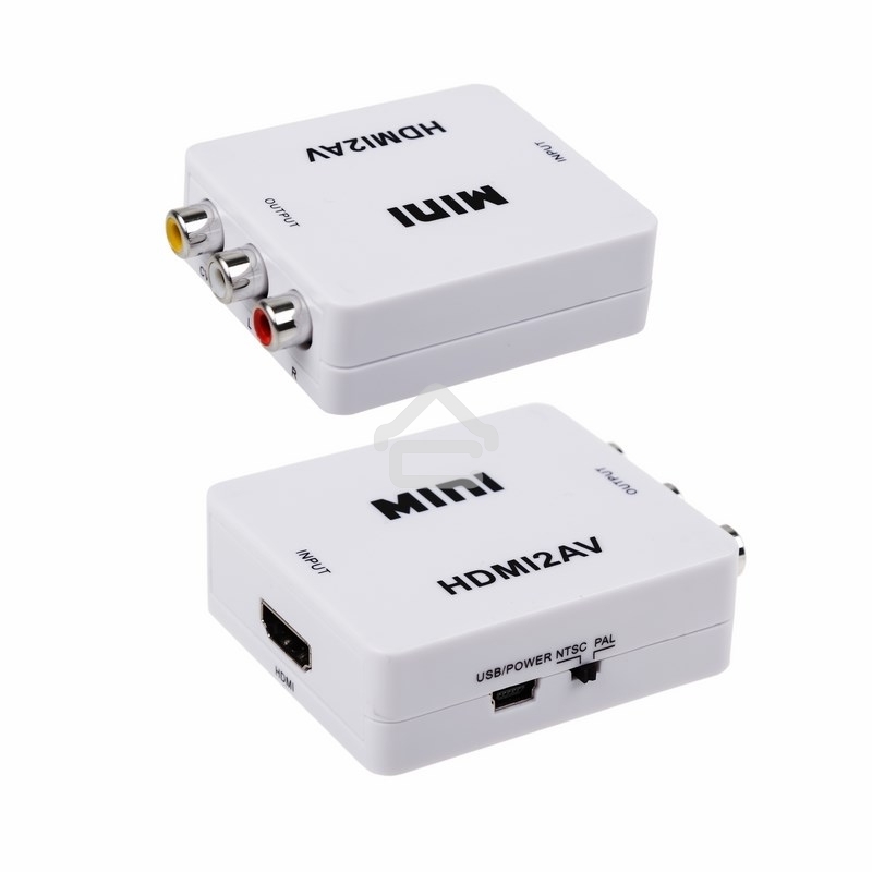 Конвертер Rexant HDMI на 3 RCA, пластик, белый