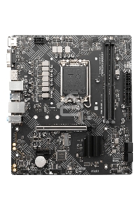 Материнская плата MSI PRO H610M-G DDR4, LGA 1700, Intel H610, 2xDDR4, 4xSATA, 1xM.2, 1xPCIe 4.0 x16, 1xPCIe 3.0 x1, 1xHDMI, 1xDP, 1xVGA, 1xRJ45 1Gb, 2xUSB-A 3.2 Gen 1, 4xUSB-A 2.0, 3x3.5мм, 7.1, mATX