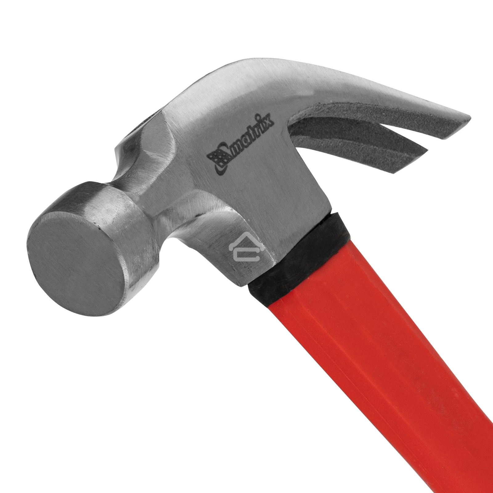 Молоток-гвоздодер Matrix ''optimal'' 450 г, фибергласовая обрезиненная рукоятка