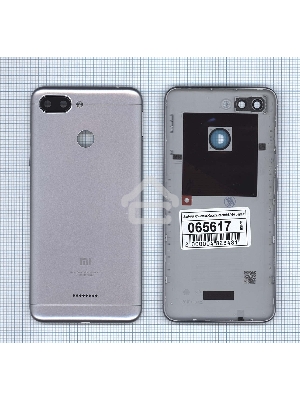 Задняя крышка для Xiaomi Redmi 6, серая