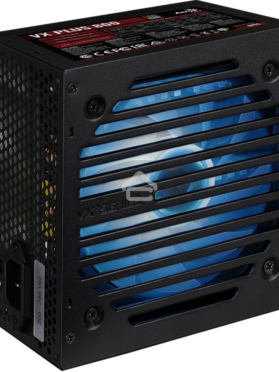 Блок питания Aerocool / Formula VX PLUS 800 RGB, 800Вт, 120мм, черный