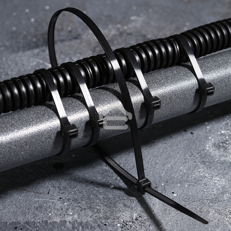 Хомут-стяжка кабельная нейлоновая Rexant 400 x4,8 мм, черная, упаковка 100 шт.