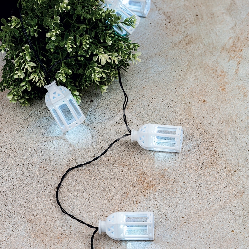 Каскад Lamper Керосиновая Лампа LED 5 м с выносной солнечной панелью 2 м и аккумулятором, IP65, 2 режима работы: мигание и постоянное теплое белое све