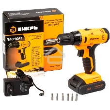 Дрель-шуруповерт аккумуляторная Вихрь ДА-18Л-2 72/14/16, Аккумуляторная, 18В