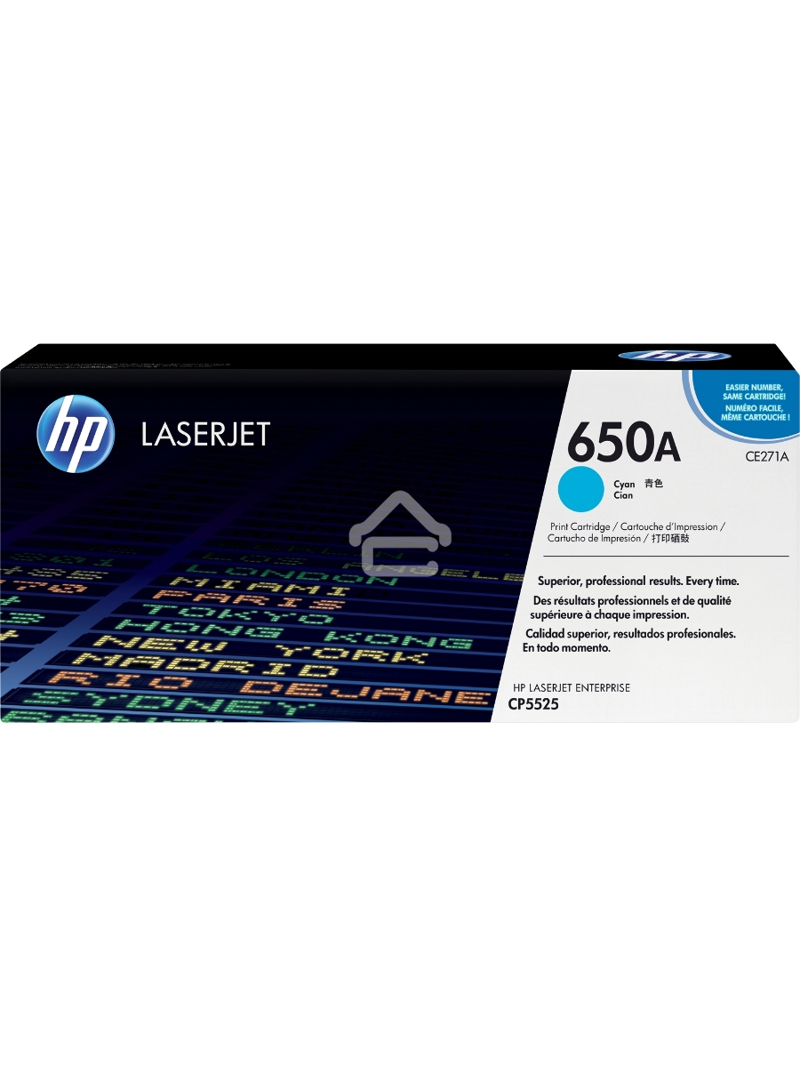 Картридж лазерный HP CE271A голубой для CLJ CP5520/5525 15000стр.