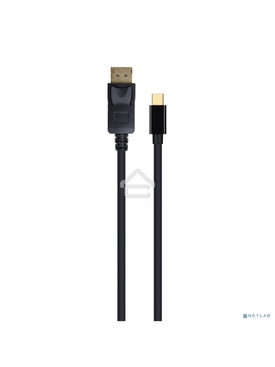 Кабель miniDP<->DP Cablexpert CCP-mDP2-6 , 20M/20M, v.1.2, 4K, 1.8м, черный, позол.разъемы, пакет