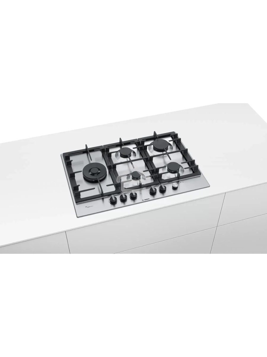 Газовая варочная поверхность Bosch PCS7A5M90 нержавеющая сталь