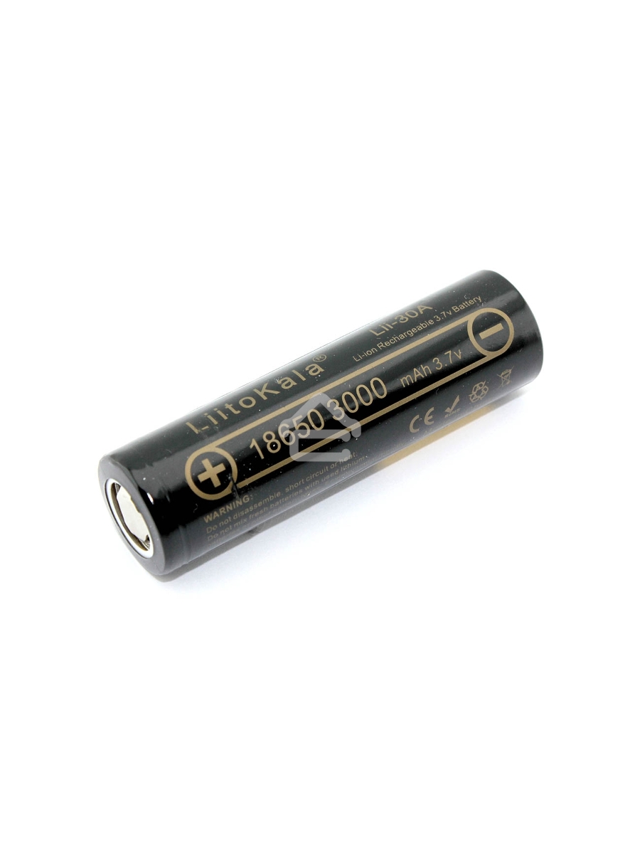 Аккумулятор типа 18650 Li-Ion LiitoKala Lii-30A 3000mAh, 3.7V