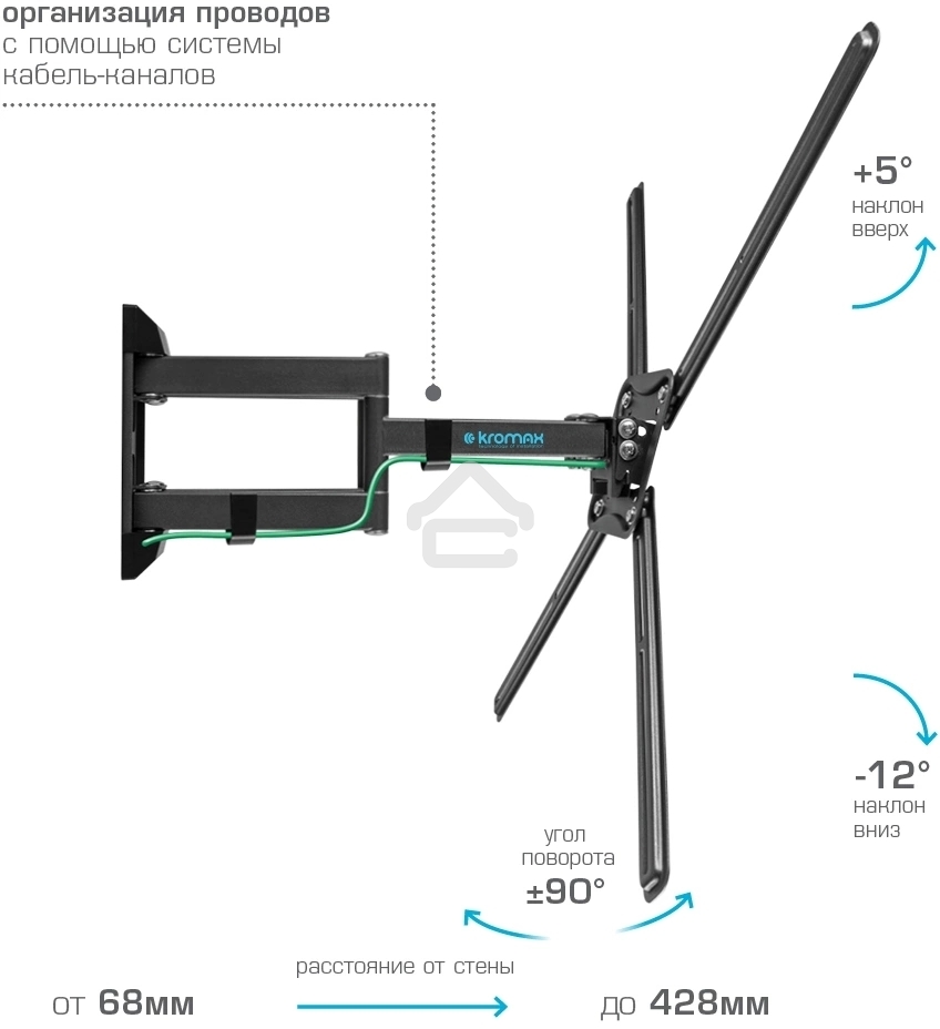 Кронштейн для телевизора Kromax CORBEL-12, 32