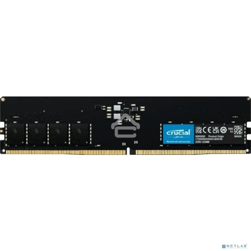 Оперативная память Crucial, DDR5, 16GB (1x16 GB), 4800 MHz, CL40, DIMM