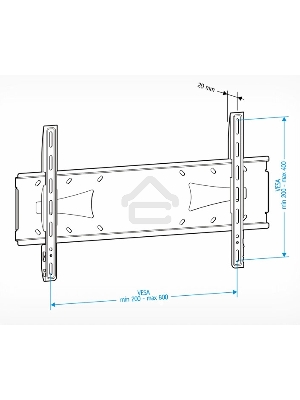 Кронштейн для телевизора Holder PFS-4017 черный 32