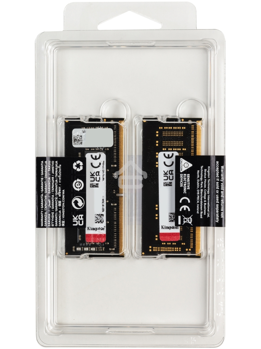 Оперативная память Kingston Fury Impact, DDR4, 16GB (2x8GB), 3200MHz, CL20, SO-DIMM