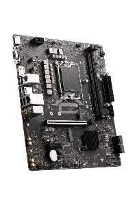 Материнская плата MSI PRO H610M-G DDR4, LGA 1700, Intel H610, 2xDDR4, 4xSATA, 1xM.2, 1xPCIe 4.0 x16, 1xPCIe 3.0 x1, 1xHDMI, 1xDP, 1xVGA, 1xRJ45 1Gb, 2xUSB-A 3.2 Gen 1, 4xUSB-A 2.0, 3x3.5мм, 7.1, mATX