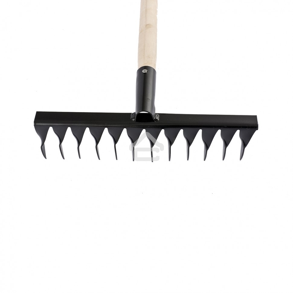 Грабли Сибртех 12-зубые, 300мм, с черенком, витые