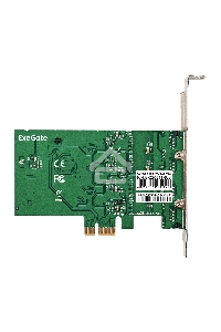 Сетевой адаптер ExeGate EXE-564 (PCI-E x1 v2.0, 4xRJ45, UTP 10/100/1000Mbps, Realtek Chipset RTL8111H+ASM1184e)