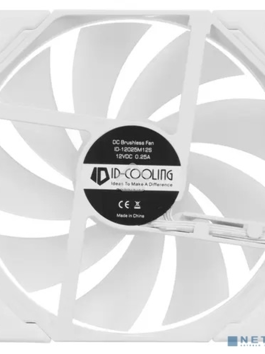 Комплект вентиляторов для корпуса ID-Cooling TF-12025-ARGB-TRIO-SNOW белый, 120 мм, 1500 об/мин, 30.5 дБ, 4 pin