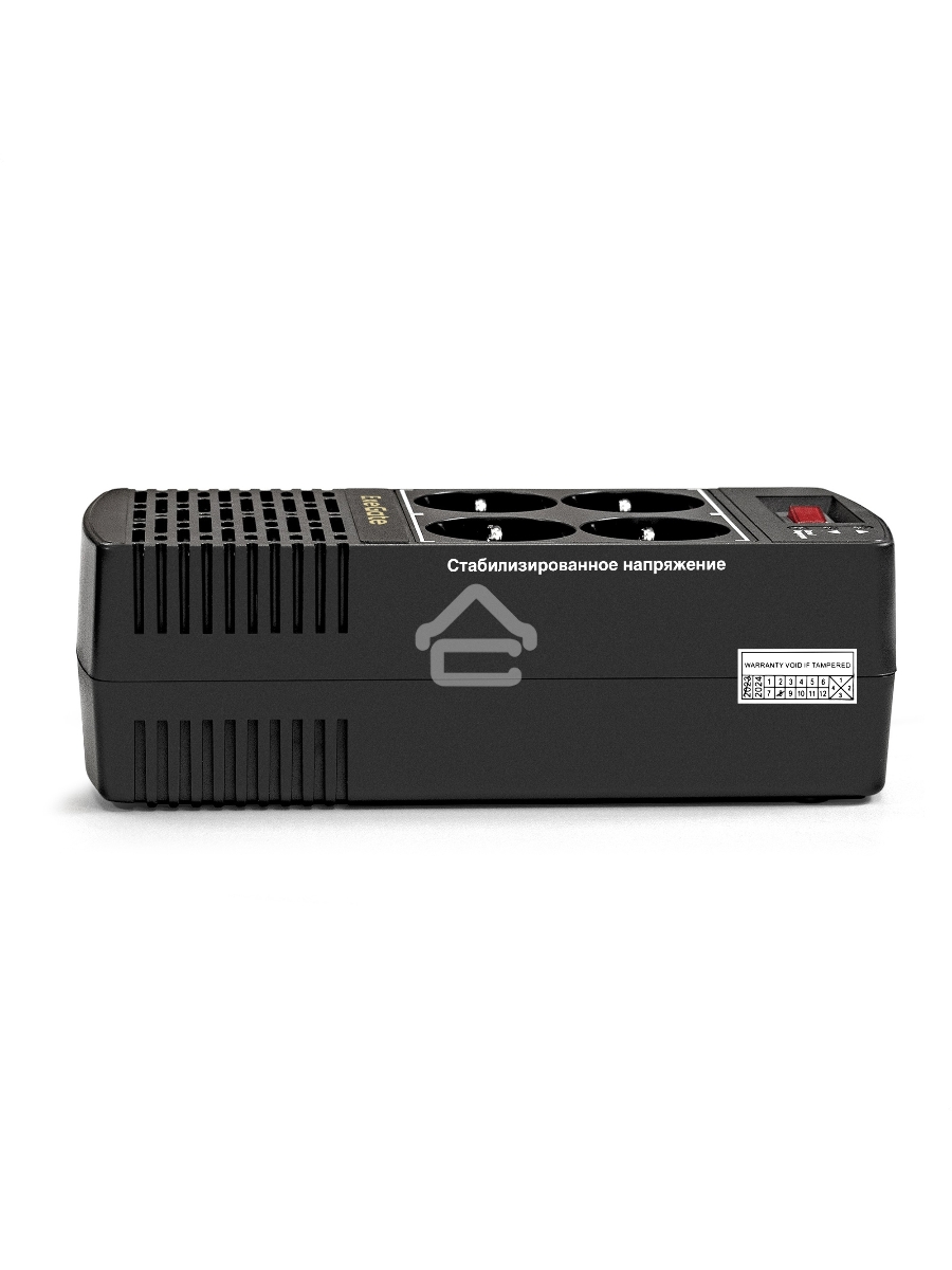 Стабилизатор ExeGate Power AD5000-1200 (1200VA/600W, диапазон 150...280В, 4 евророзетки)