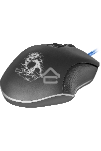 Мышь проводная Defender Sky Dragon GM-090L черный, 3200 dpi, USB, кнопки - 6