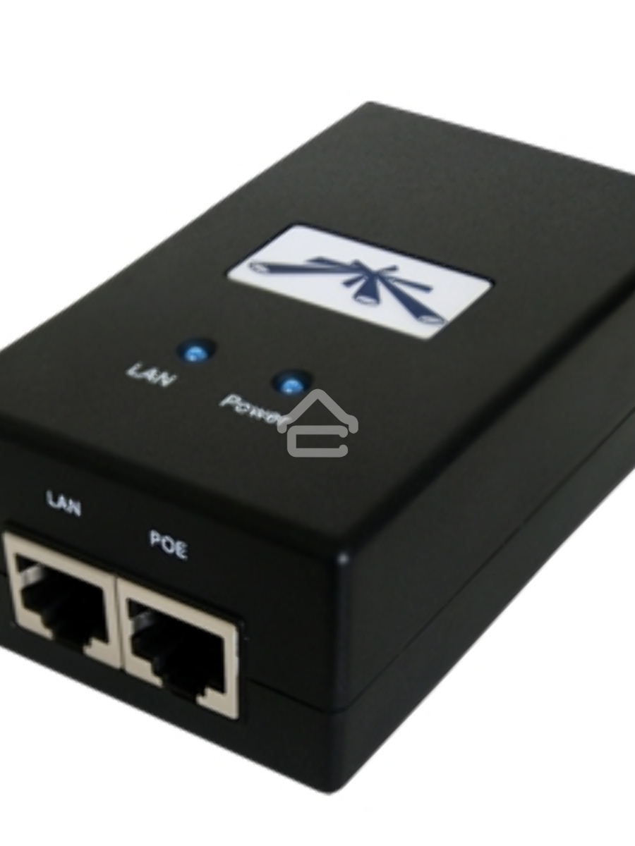 Точка доступа UBIQUITI POE-48-24W(EU) блок питания с PoE, 220 VAC -> 48VDC 0.5A - с кнопкой Reset и удаленной перезагрузкой