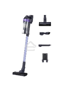 Пылесос вертикальный Samsung VS15A6031R4/EV фиолетовый/чёрный, питание от аккумулятора, 150 Вт, уборка сухая, пылесборник 0.8 л, работа от АКБ max 40 мин.