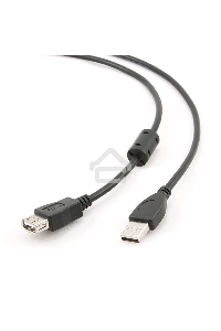 Кабель Gembird PRO CCF-USB2-AMAF-6 USB 2.0 кабель удлинительный 1.8м AM/AF  позол.конт., фер.кол.,  пакет 
