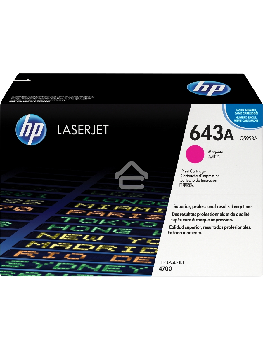Картридж лазерный HP Q5953A пурпурный для Color LaserJet 4700 10000стр.