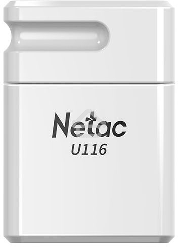 Флешка USB Netac U116 (NT03U116N-004G-20WH), 4Gb, USB 2.0, R/W 70/30, белый