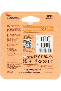 Флеш карта microSD 32GB ADATA microSDHC Class 10 UHS-I A1 100/20 MB/s (SD адаптер)