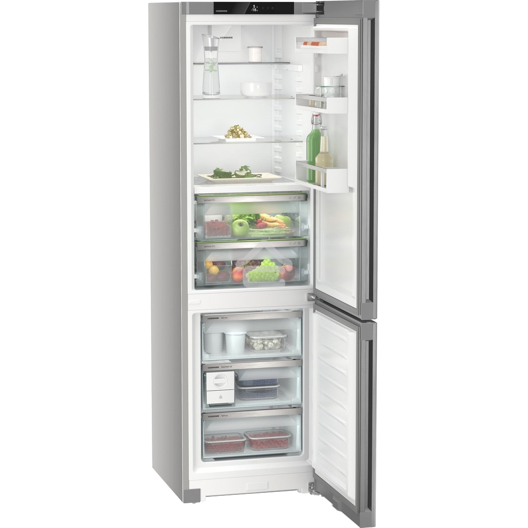 Холодильник Liebherr CBNsfc 57vi-22 001 серебристый двухкамерный 255/94л морозилка снизу, No Frost