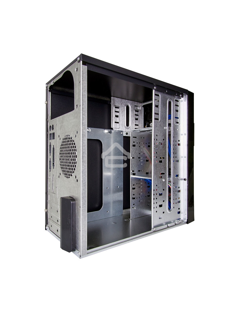 Компьютерный корпус Minitower Exegate MA-371X Black, mATX <UN600, 120mm> 2*USB+2*USB3.0, Audio