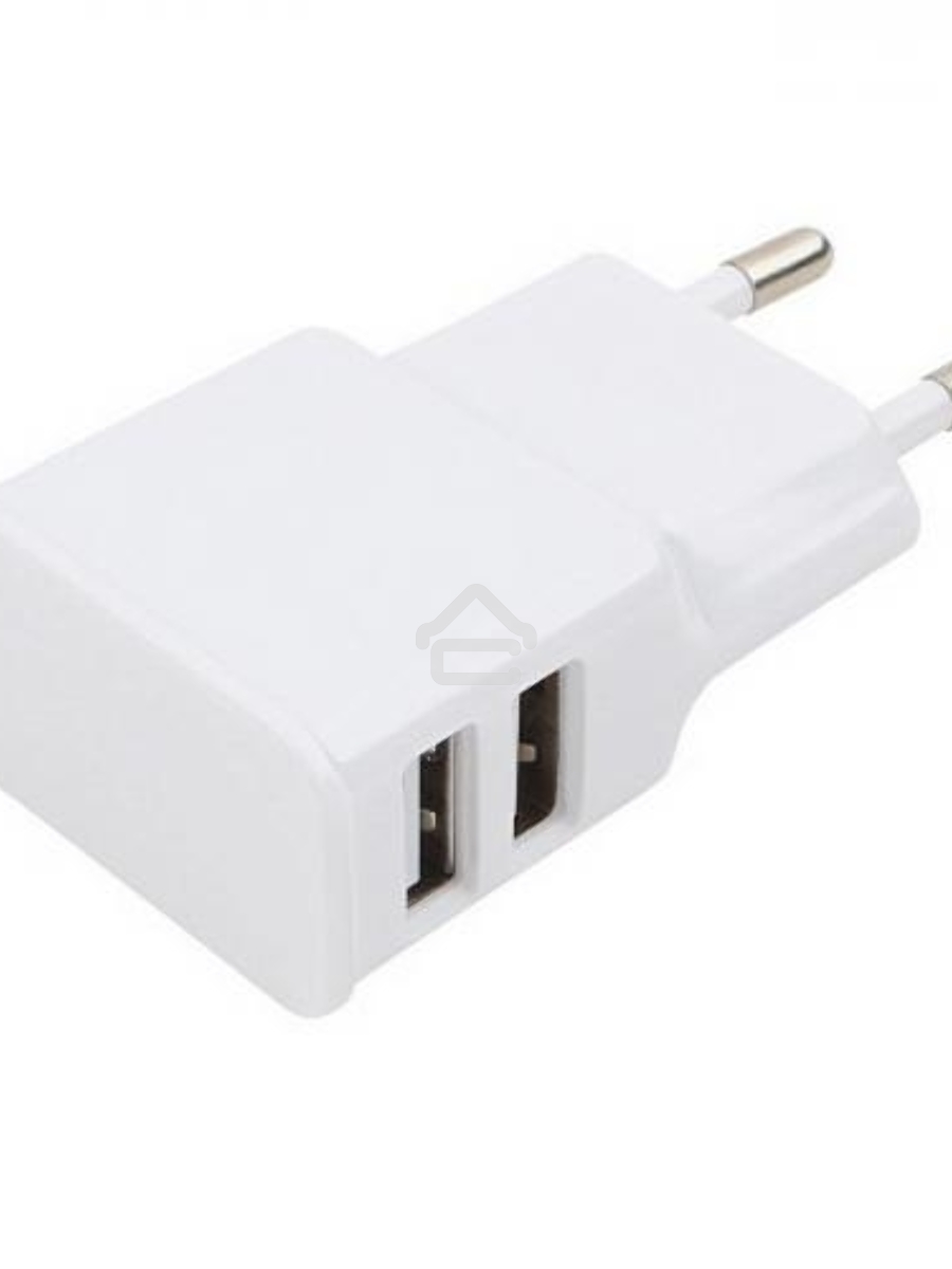 Адаптер питания Cablexpert MP3A-PC-11 100/220V - 5V USB 2 порта, 2.1A, белый
