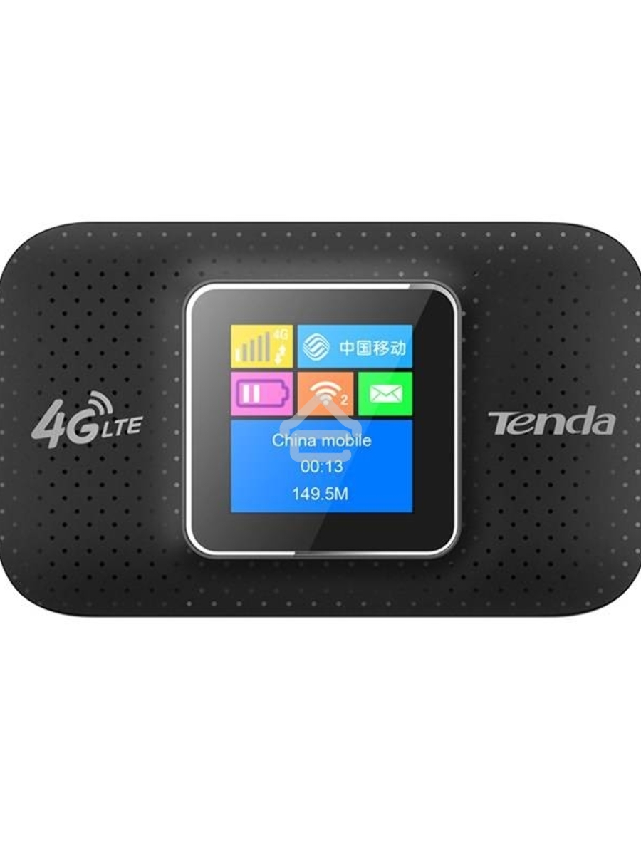Мобильный роутер Tenda 4G185 4G LTE, встроенная батарея 2100 мАч; поддержка карт памяти до 32Гб