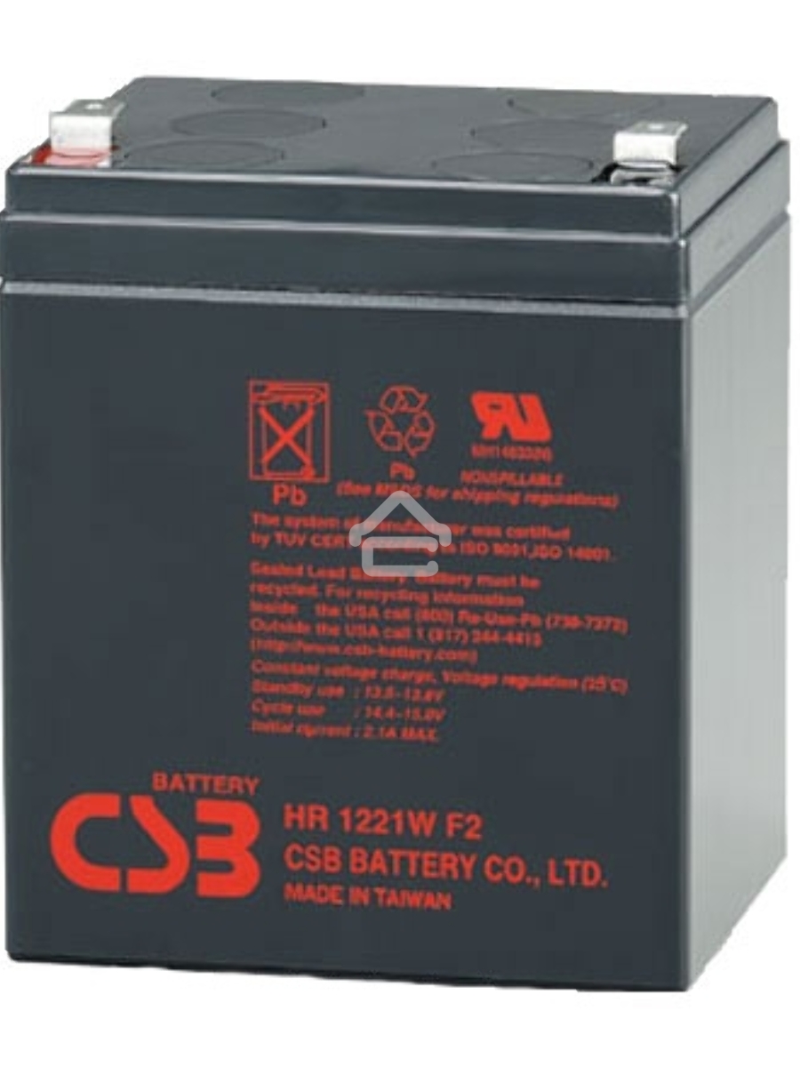 Батарея CSB HR 1221W (12V, 5Ah) F2