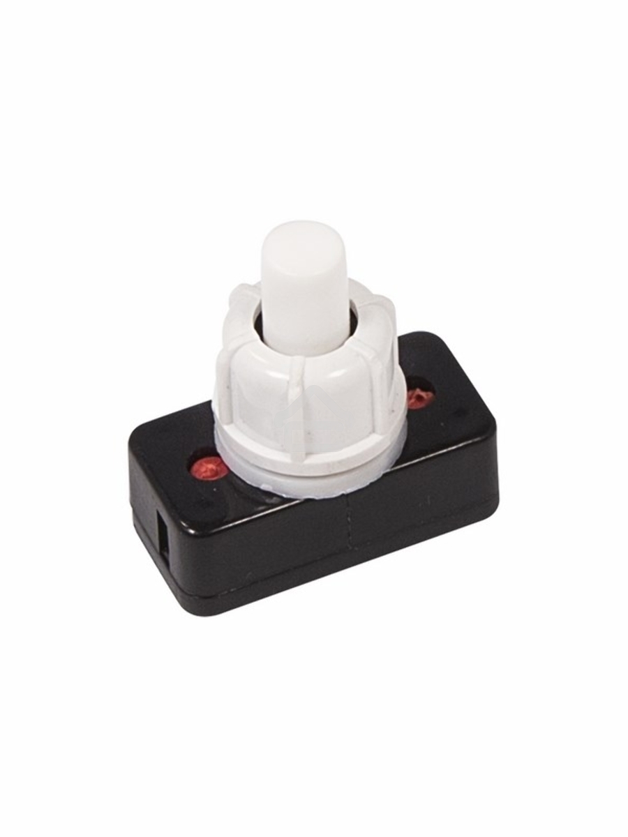 Выключатель-кнопка 250V 1А (2с) ON-OFF белый (для настольной лампы) Rexant